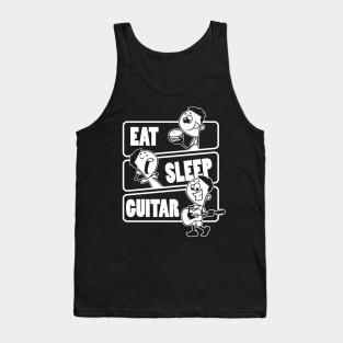 Eat Sleep Guitar Repeat - Gift for a guitar player design Tank Top